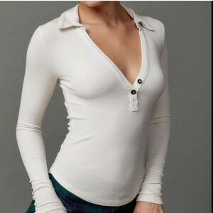 Urban Outfitters BDG ribbed polo long sleeve size small